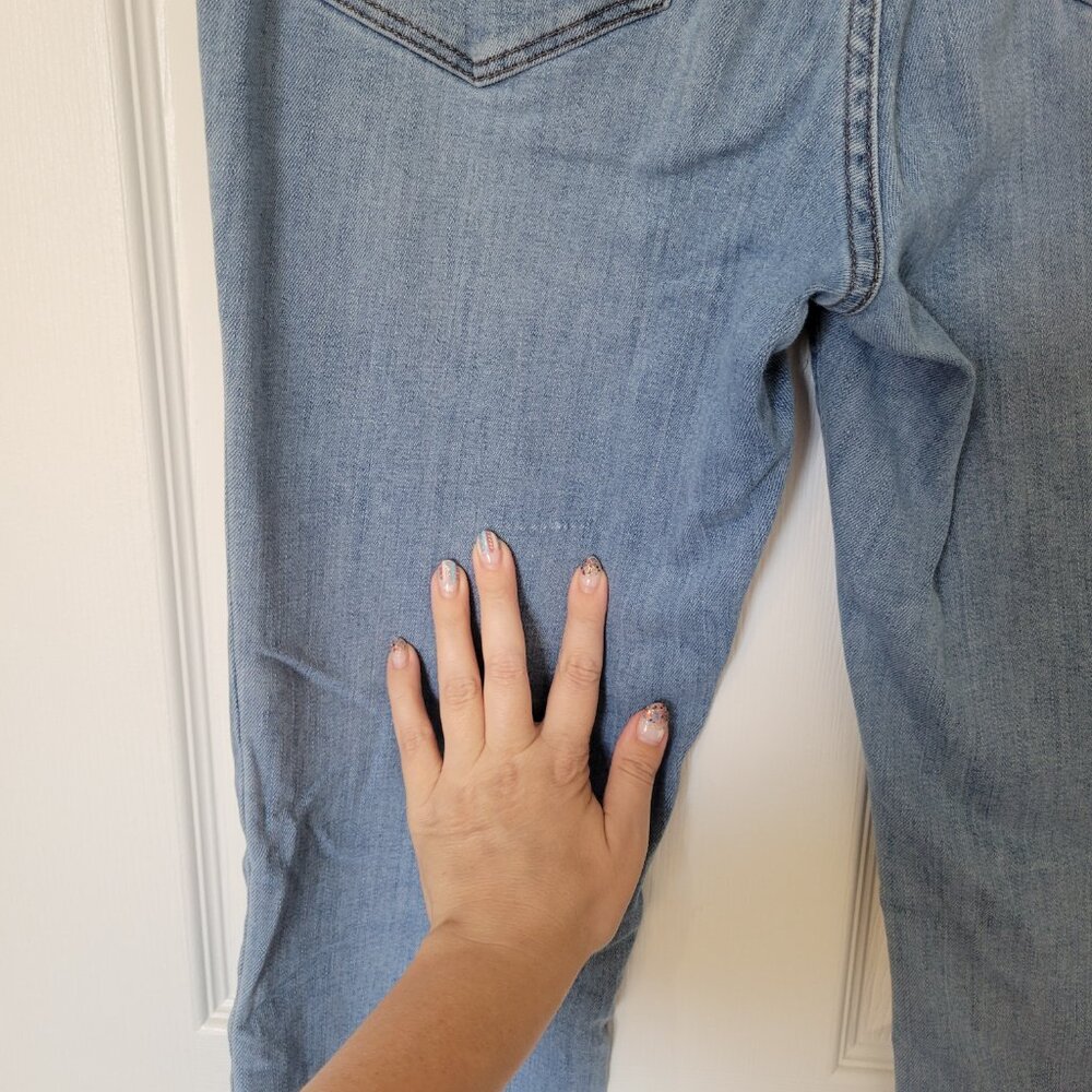 Madewell Cali-Demi Boot Cut Light Wash Button-Fly High Rise Jeans sz 27 - Picture 7 of 8